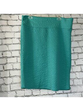 LuLaRoe Cassie Skirt 2XL Floral Pencil Stretch Plus Business Casual Workwear